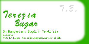 terezia bugar business card